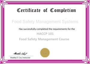 Free Certification: Free Food Handling Certificate